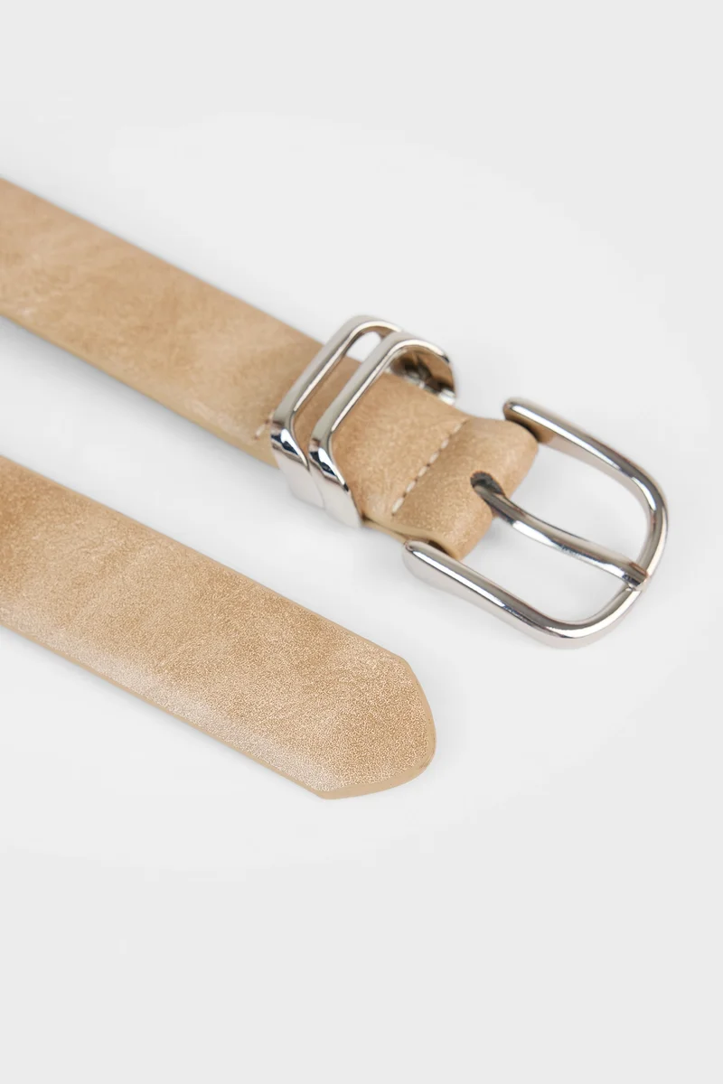 Defacto  Woman Oval Buckle Faux Leather Belt for Women | Best Price UAE