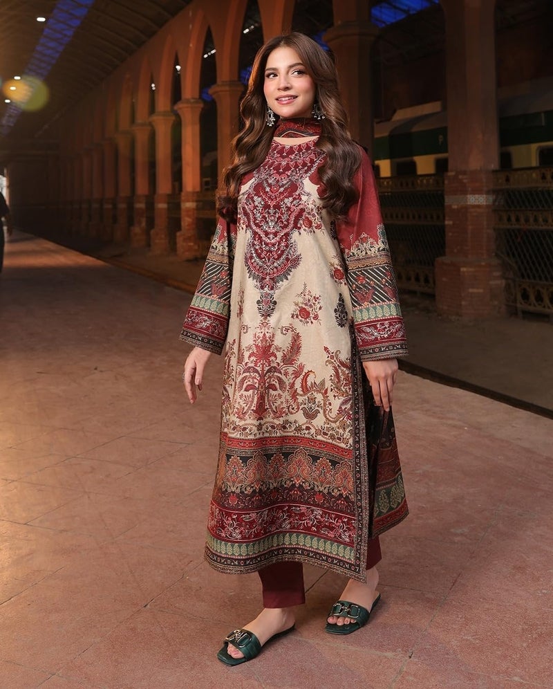 ANNI Designer Women's Rayon Viscose Printed Straight Kurta with Pant & Dupatta (RAZIYA Multi_L_Multi_Large) - Image 5