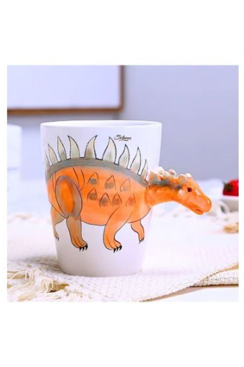 سولاري كوب ديناصور ثلاثي الأبعاد – كوب سيراميك على طراز سبينوصور بتصميم مقبض إبداعي - Image 1