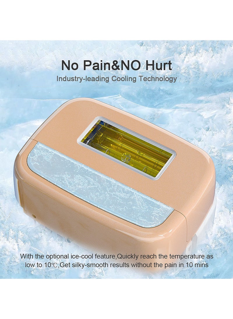 KinseiBeauty - IPL Hair Removal Device, At-Home Hair Removal with Ice Cooling, 500,000 Flashes, 5 Energy Levels, Permanent Painless Epilation for Face Back Leg Arm Armpit Bikini Line - Image 1