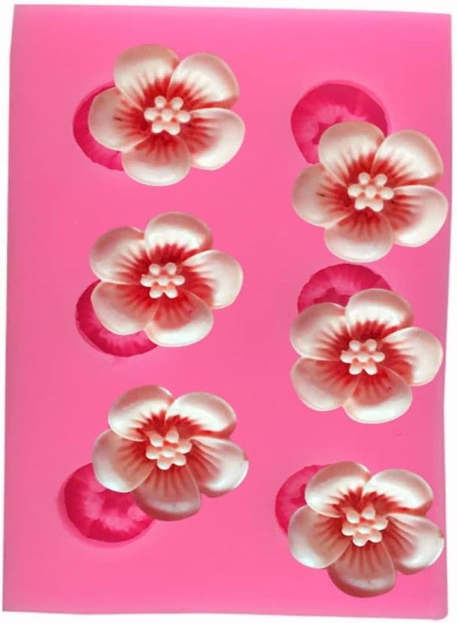 Smello's 6 Cavity Mini Flowers Silicone Fondant Mould (FB 124). - Image 3