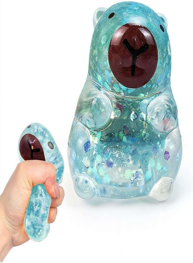 SQUISHCO Taba Squishy, Blue Animal Squishy Toy for Stress Relief and Sensory Therapy, Desk Decoration for Work and Home, Squishy Toy for Anxiety Management - Image 1