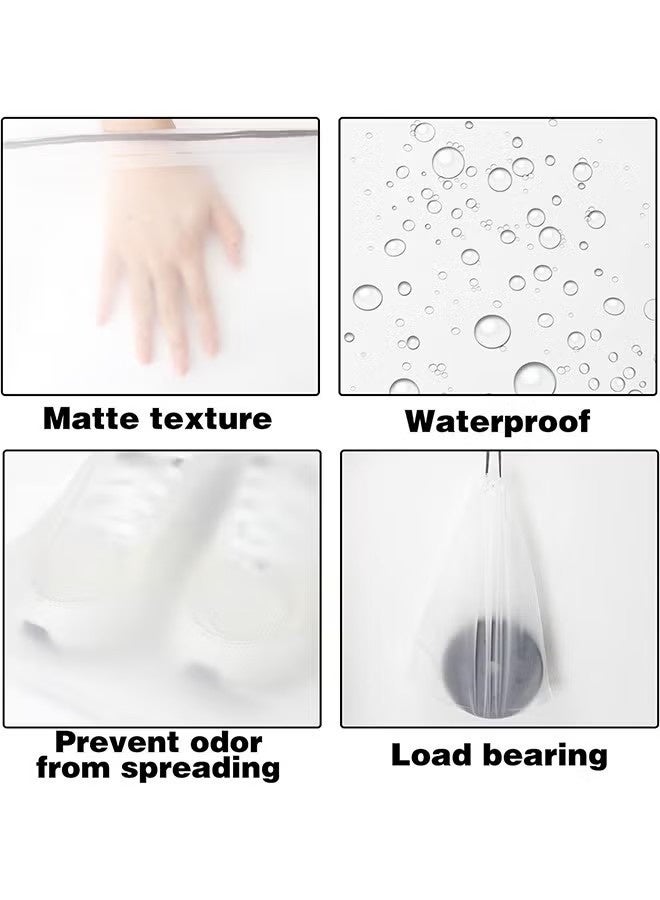 حقائب أحذية شفافة للسفر، حقيبة تخزين كبيرة شفافة لتنظيم الأحذية مع حبل للرجال والنساء، 20 قطعة - Image 5