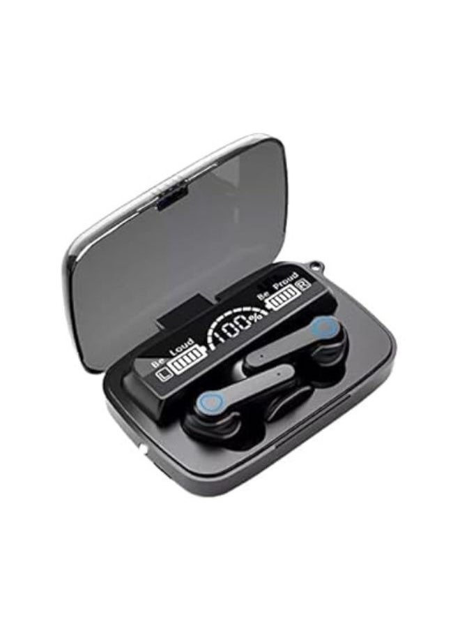 BSNL - TWS M19 Super Bass Sports Earbuds Touch Control Sports Earbuds, Wireless Earbuds, Noise Reduction Earbuds with Latest 5.1 Bluetooth, Built-in Charging Case, Power Bank and Flashlight Black - Image 1
