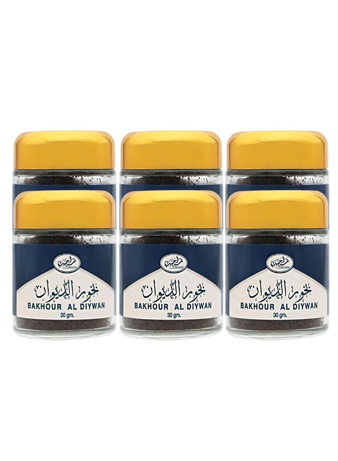 Genie Collection 6 Pieces Bakhour Al Diywan 30 Grams - Image 1