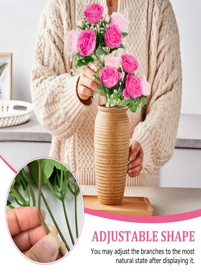 Philbinden 2 Packs Peonies Artificial Flowers,Silk Fake Peonies Faux Peonies Bouquet for Centerpiece Table Wedding Party Home Decor (2, Rose Pink, Large) - Image 5