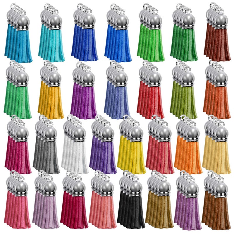Paxcoo 120pcs Acrylic Keychain Blanks Rings Bulk for DIY Craft Supplies