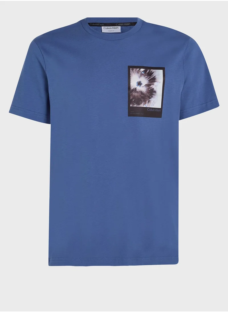 CALVIN KLEIN Graphic Crew Neck T-Shirt