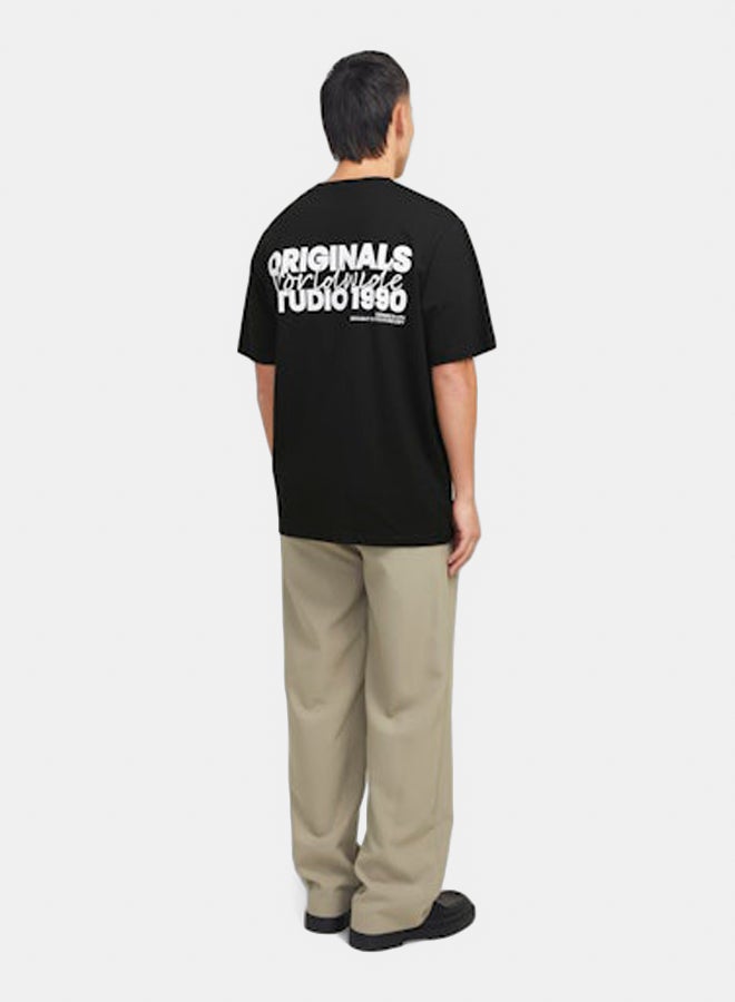 JACK & JONES JACK & JONES Mens Vesterbro Back Print Crew Neck Tee  - Image 5