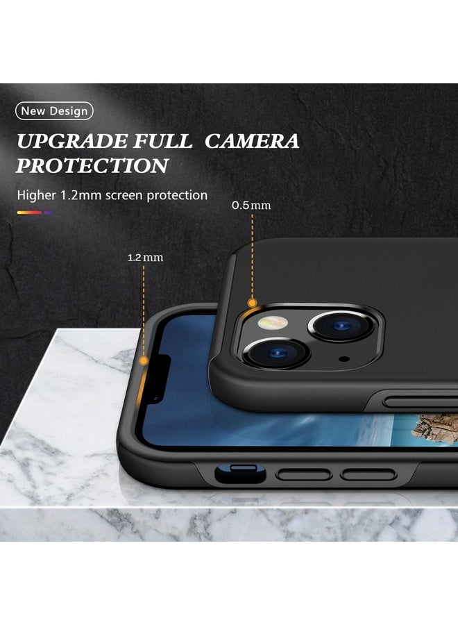 HuHa Case Cover For iPhone 13 mini Magnetic Ring Kickstand Shockproof Phone Case (Black)  - Image 5
