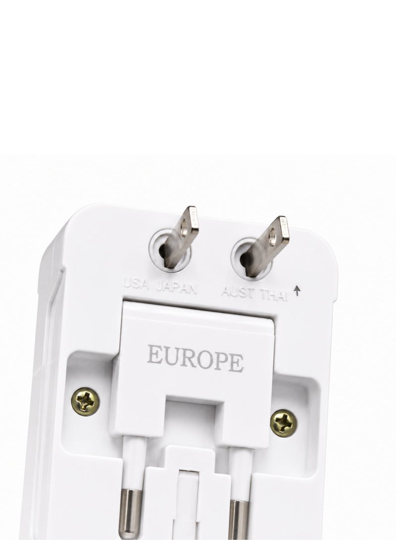 MAAT High Quality Worldwide Universal Travel Adapter with Surge Protection, All-in-One International Power Plug Converter for Europe, UK, USA, Japan, Australia & Asia, Compact Universal Travel Adapter for 150+ Countries, Model MET-722 - Image 4