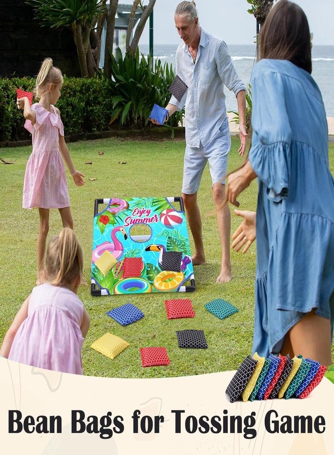 Cptoion 40 Pcs Mini Bean Bags for Tossing,2.75 x 2.75 Inch Small Bean Bags,Nylon Beanbags Hand Toss Games,Colorful Cornhole Bag,Carnival Family Outdoor Yard Toss Game - Image 4