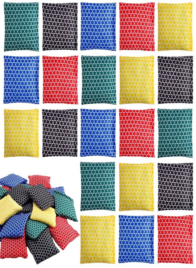 Cptoion 40 Pcs Mini Bean Bags for Tossing,2.75 x 2.75 Inch Small Bean Bags,Nylon Beanbags Hand Toss Games,Colorful Cornhole Bag,Carnival Family Outdoor Yard Toss Game - Image 1