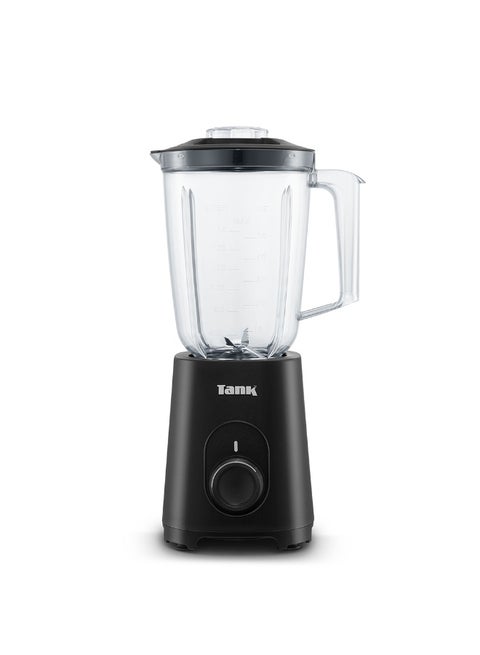 Tank Super Blender, 1.5L Glass Jug, 250ml BPA Free Plastic Grinder, 250ml BPA Free Plastic Meat Mincer, 600 Watts, Black, YB-010, 2-Year Warranty