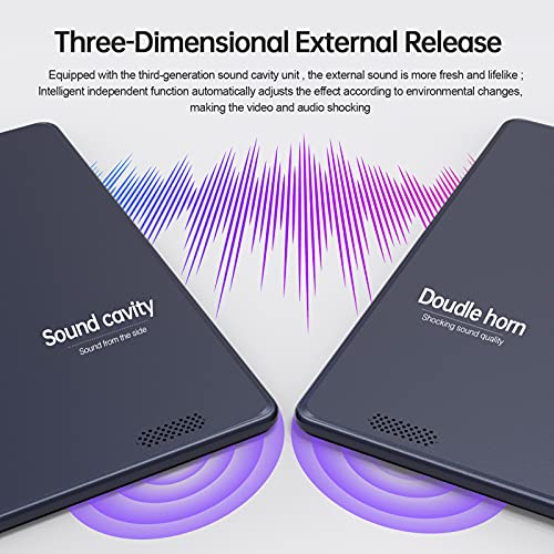 PRITOM تابلت PRITOM 10 بوصة أندرويد 13 مع فتحة SIM، 64 جيجابايت، معالج رباعي النواة، شاشة IPS تعمل باللمس، كاميرا خلفية 8 ميجابكسل، واي فاي، GPS، بلوتوث، USB C، يدعم مكالمات الهاتف 3G، أسود - Image 5