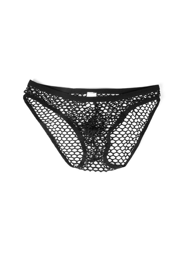 Men's Mesh Briefs, Low Rise Breathable Hollow Out Net Underpants for Daily Wear & Nightwear - Image 5