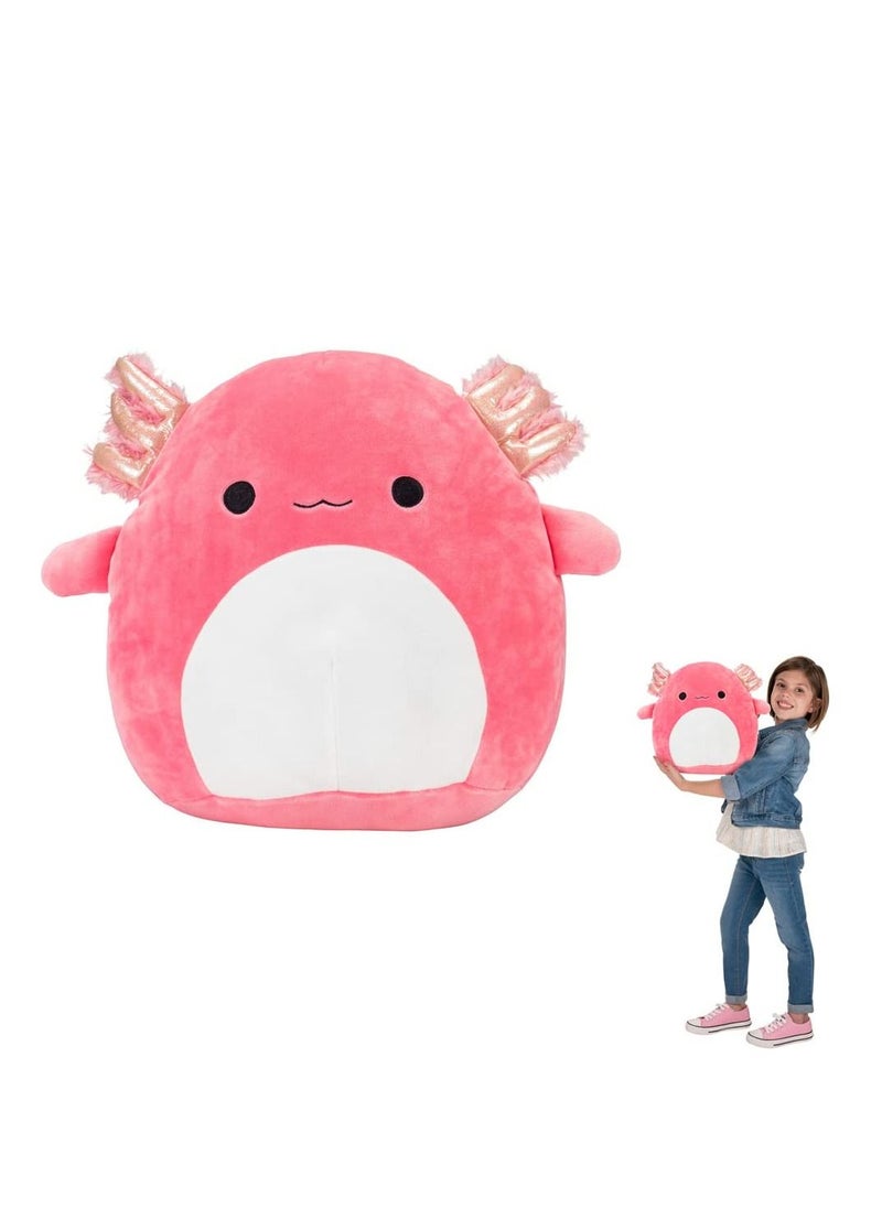 SYOSI - Salamander Plush Doll, 7.8In New Cute Soft Fat Dinosaur Doll Plush Colorful Dinosaur Doll Children' s Holiday Gift Pink Ultrasoft Stuffed Animal - Image 1