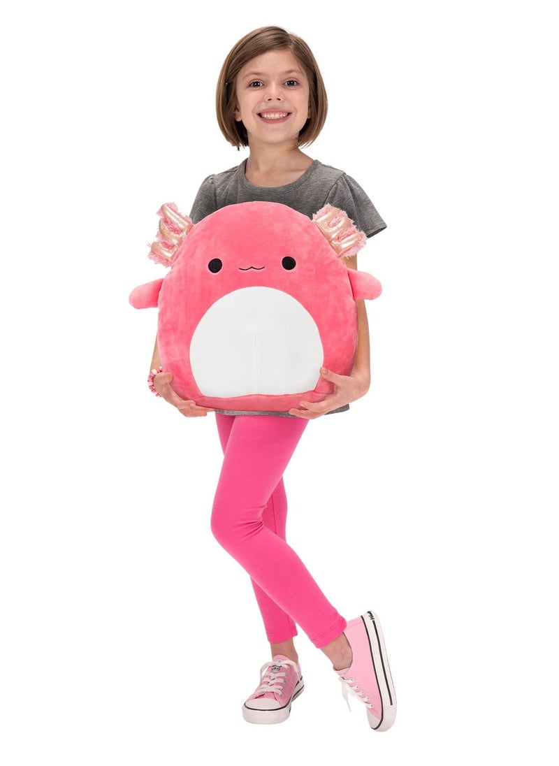 SYOSI - Salamander Plush Doll, 7.8In New Cute Soft Fat Dinosaur Doll Plush Colorful Dinosaur Doll Children' s Holiday Gift Pink Ultrasoft Stuffed Animal - Image 1