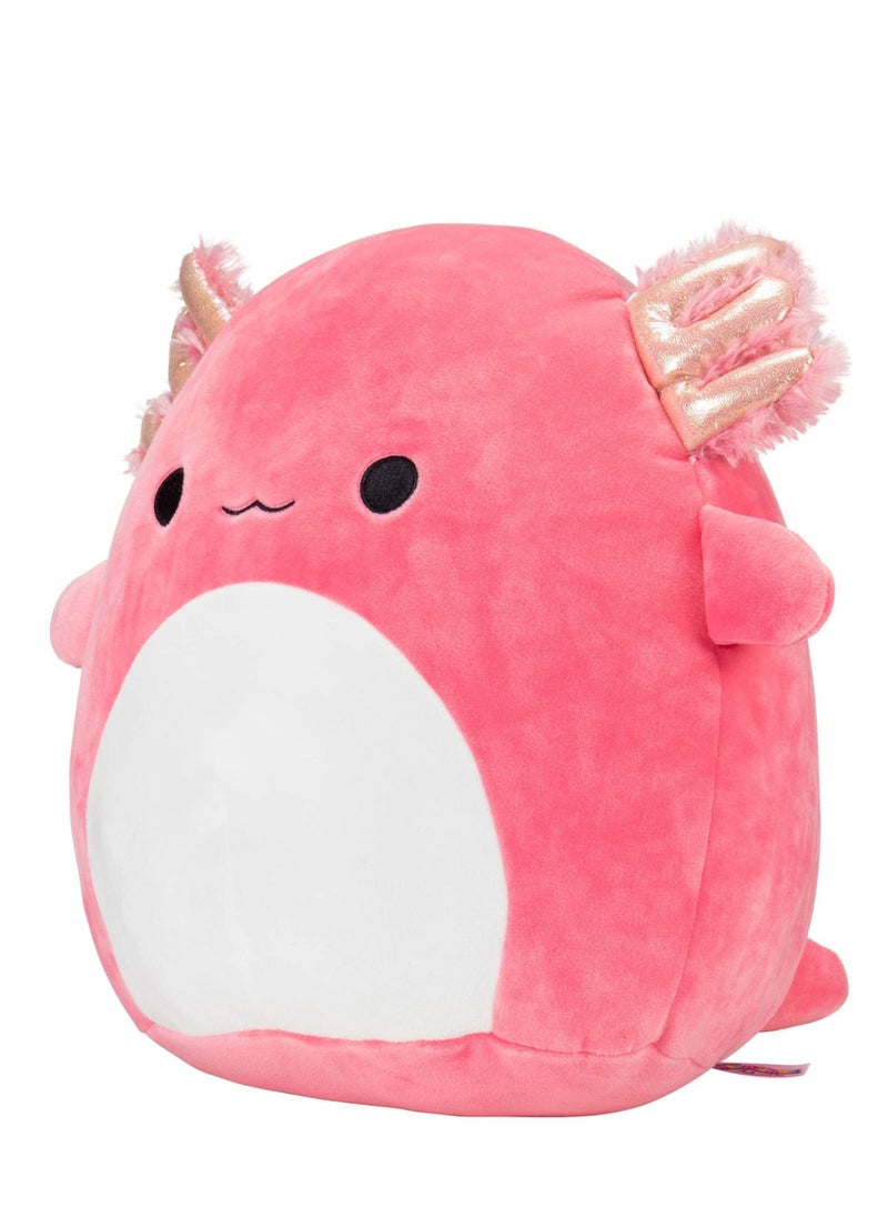 SYOSI - Salamander Plush Doll, 7.8In New Cute Soft Fat Dinosaur Doll Plush Colorful Dinosaur Doll Children' s Holiday Gift Pink Ultrasoft Stuffed Animal - Image 1