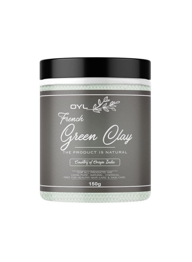 OY-L OYL Natural French Green Clay Powder Face pack for Glowing Skin, Revitalizing and Rejuvenating - 150g - Image 1