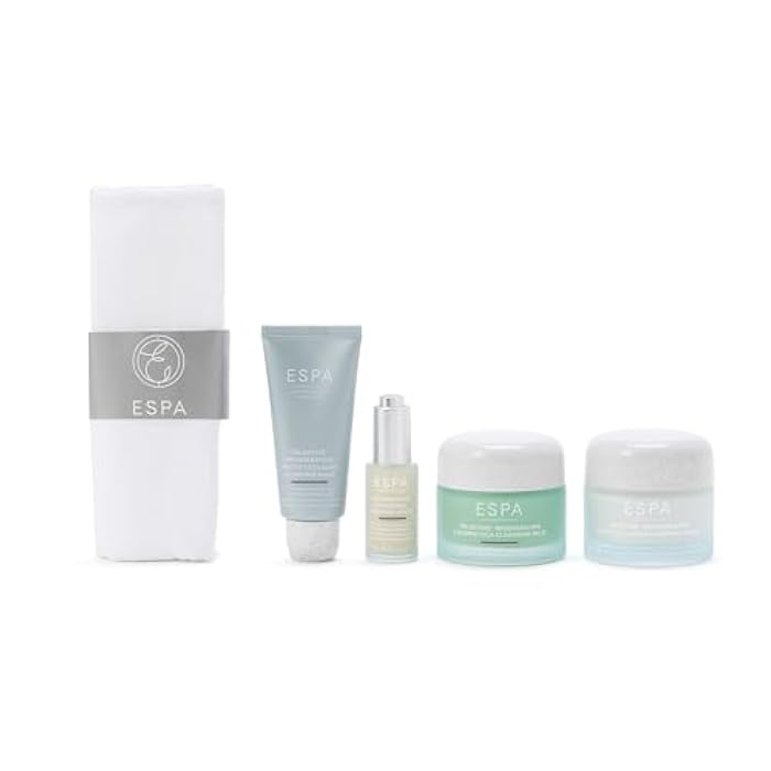 ESPA Luminous Regenerating Collection | Anti-Aging Skincare Gift Set with Phyto-Collagen & Bio-Retinol to Reduce Wrinkles & Plump Skin | Includes Cleansing Balm, Cream, Serum, Mask & Cleansing Cloth - Image 2