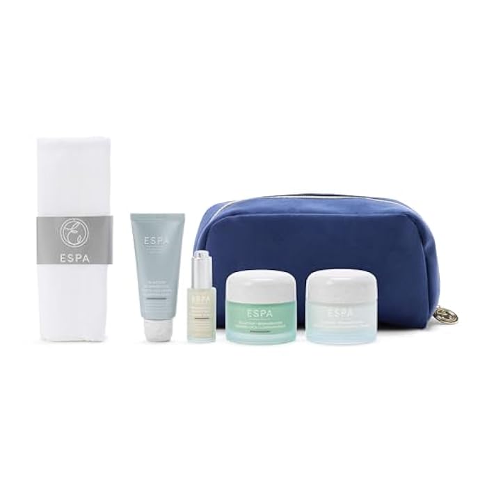 ESPA Luminous Regenerating Collection | Anti-Aging Skincare Gift Set with Phyto-Collagen & Bio-Retinol to Reduce Wrinkles & Plump Skin | Includes Cleansing Balm, Cream, Serum, Mask & Cleansing Cloth - Image 1