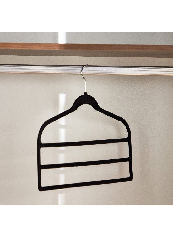 Velvet Hanger With 3 Bars