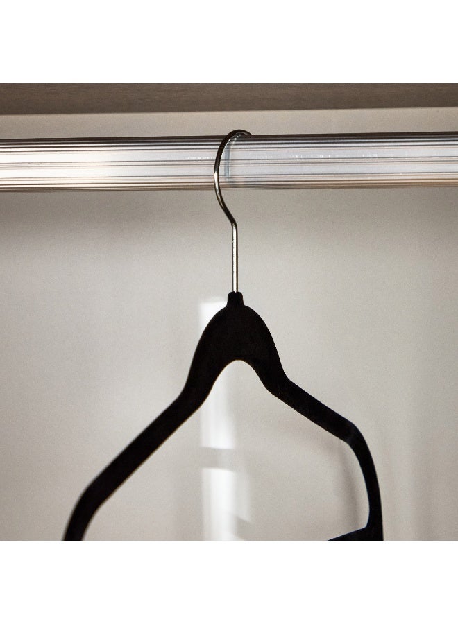 Velvet Hanger With 3 Bars