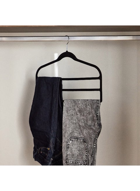 Velvet Hanger With 3 Bars