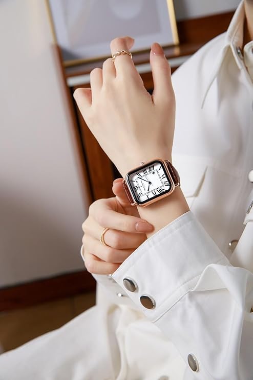 Daniel Hechter Plaisance Collection Square Watch for Women - White dial, Roman Numerals with Minimalist Design - Image 2