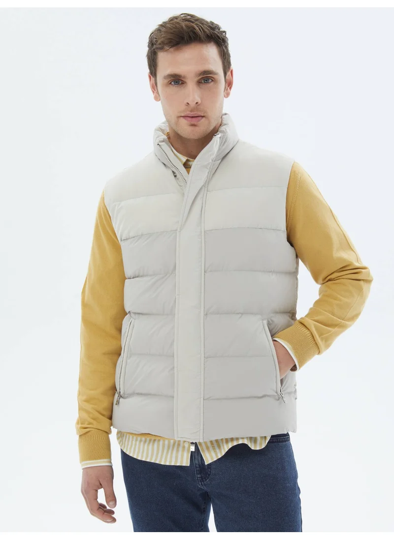 Kip Beige Woven Sports Vest