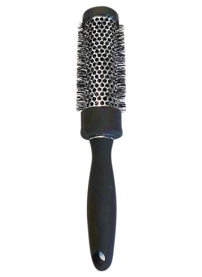 Onetech Round Thermal Hair Brush – 34mm Black | Professional Heat-Resistant Brush for Blow-Drying, Volume, and Smooth Styling