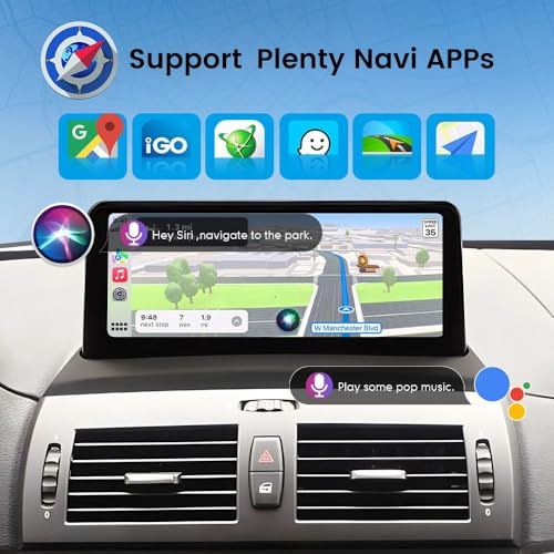 KUNFINE for BMW X3 E83 2006-2011 CCC/OEM NO Screen 10.25" Car CarPlay Android Auto Navigation Stereo GPS Radio Display IPS Touchscreen Headunit Tablet Media Player - Image 3