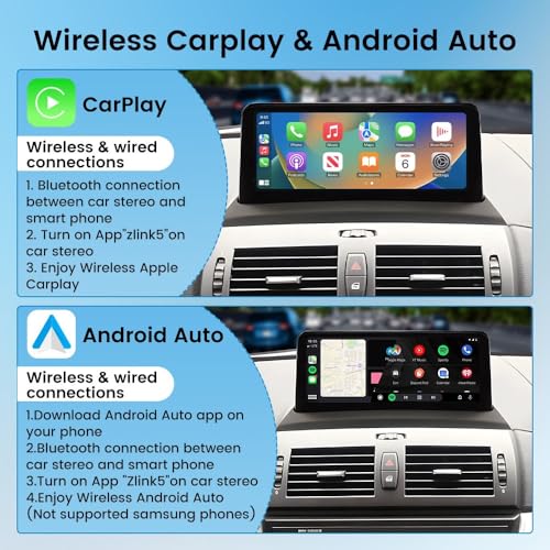 KUNFINE for BMW X3 E83 2006-2011 CCC/OEM NO Screen 10.25" Car CarPlay Android Auto Navigation Stereo GPS Radio Display IPS Touchscreen Headunit Tablet Media Player - Image 2