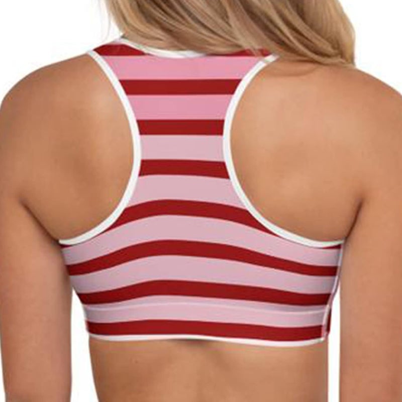 klarako Women Padded Sports Bra Workout Running Shirts Yoga Tank Top Valentine's Day Running Tank Tops Vests - Image 4