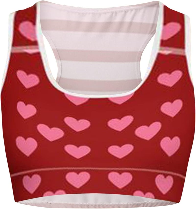 klarako Women Padded Sports Bra Workout Running Shirts Yoga Tank Top Valentine's Day Running Tank Tops Vests - Image 5