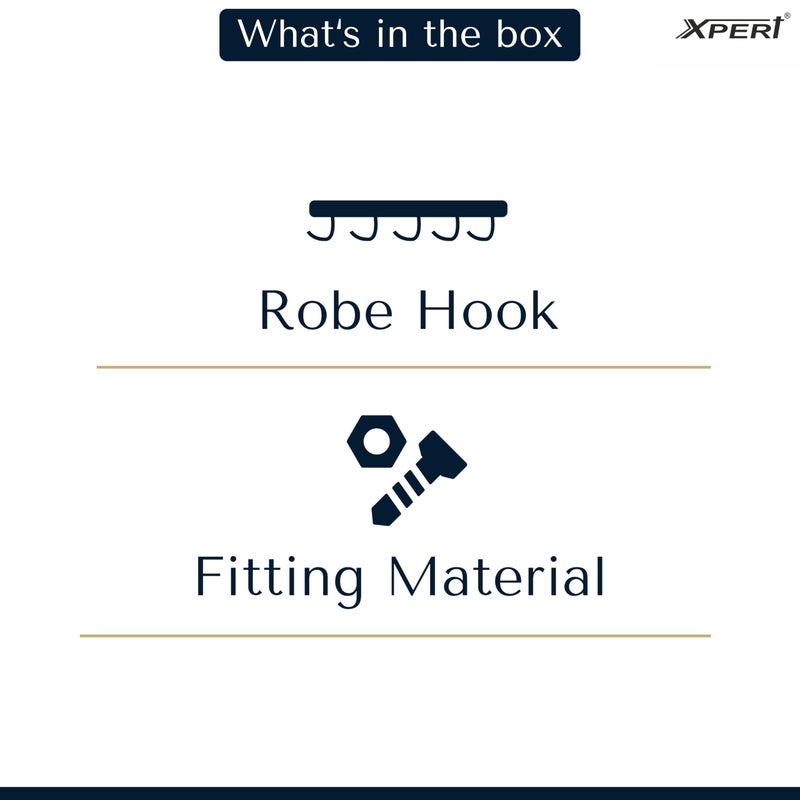 Xpert Robe Hook from 1 Unit, Bathroom Hooks & Wall Hooks, Bathroom Decor Items & Home Wssentials, Made of Stainless Steel Item and Home Improvement - Image 4