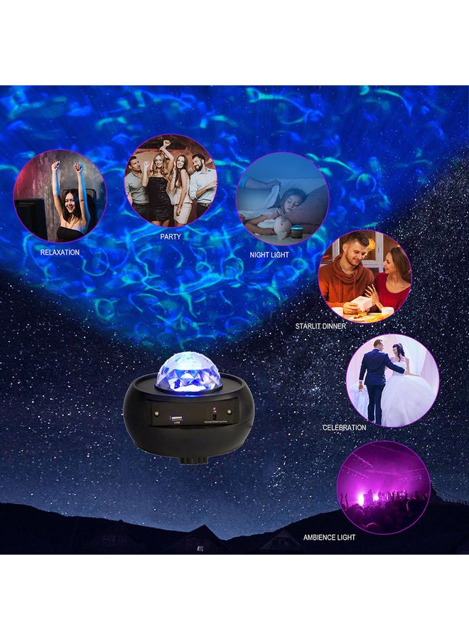 Loquat Starry Sky LED Projector Light With Remote Control Black - Image 5