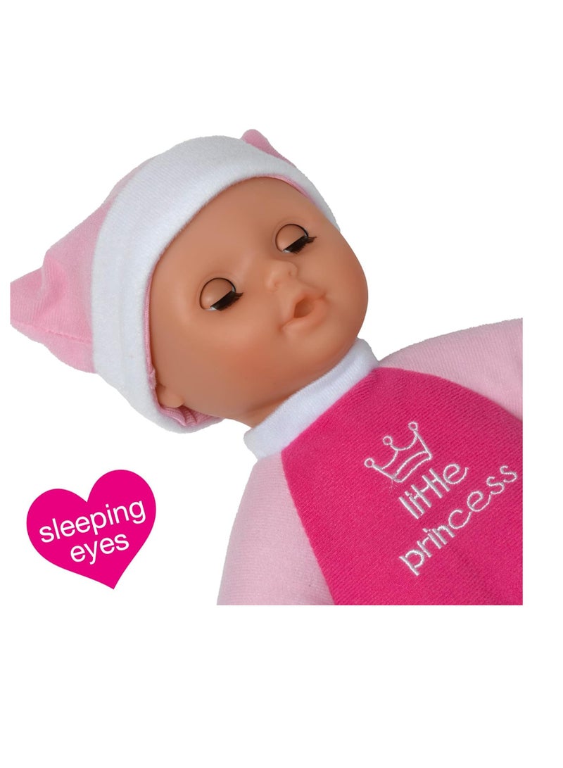 dolls world Isabella | 30Cm - 12 Inch Soft Bodied Doll In Her Rocking Baby Car Seat With Carry Handle.| Age : 24M & above - Image 4