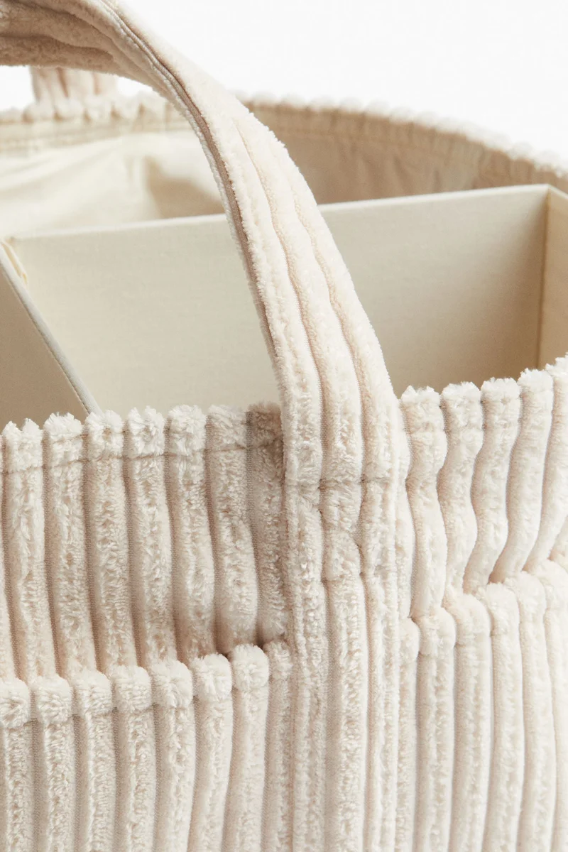 اتش اند ام حقيبة تغيير للطفل من نسيج كوردروي