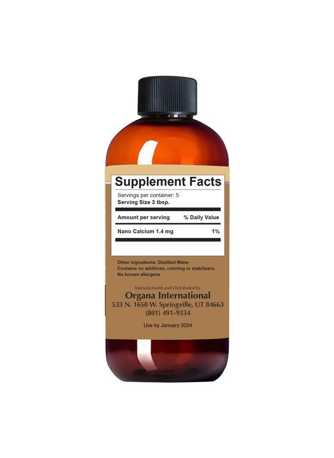 NutriNoche - Organa Pure Crystalline Liquid Calcium Supplement - 30 PPM - Colloidal Minerals - Image 1