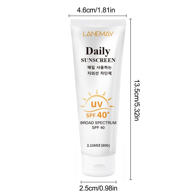 LANEMAY Daily Protective Cream 60g SPF40+ Full Spectrum Protective Mild Protective Cream - Image 5