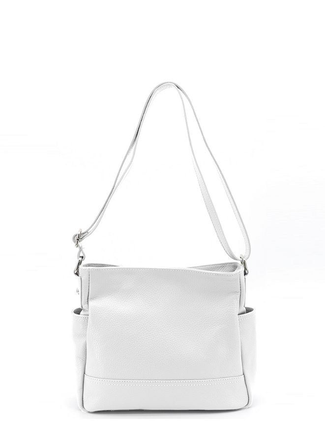 Effetty Sling Bag for Women | 100% Leather Material Crossbody Bag| White