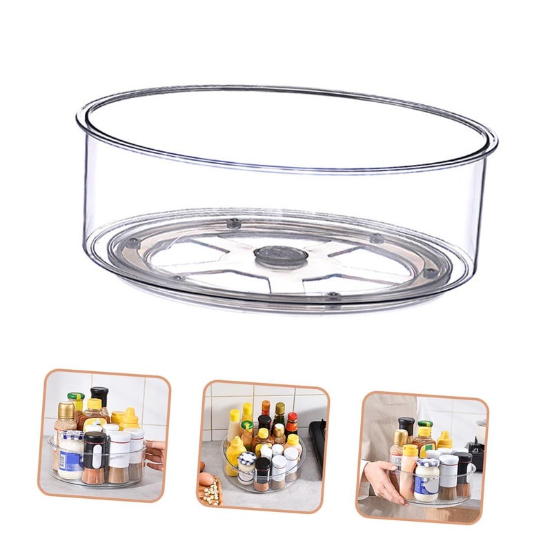 Rotating Spice Rack Kitchen Organizer With Condiment Storage Tray For Countertop Cabinet Pantry - Image 5