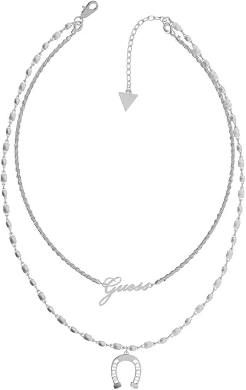 جس Pendent Drop Detail Layered Necklace