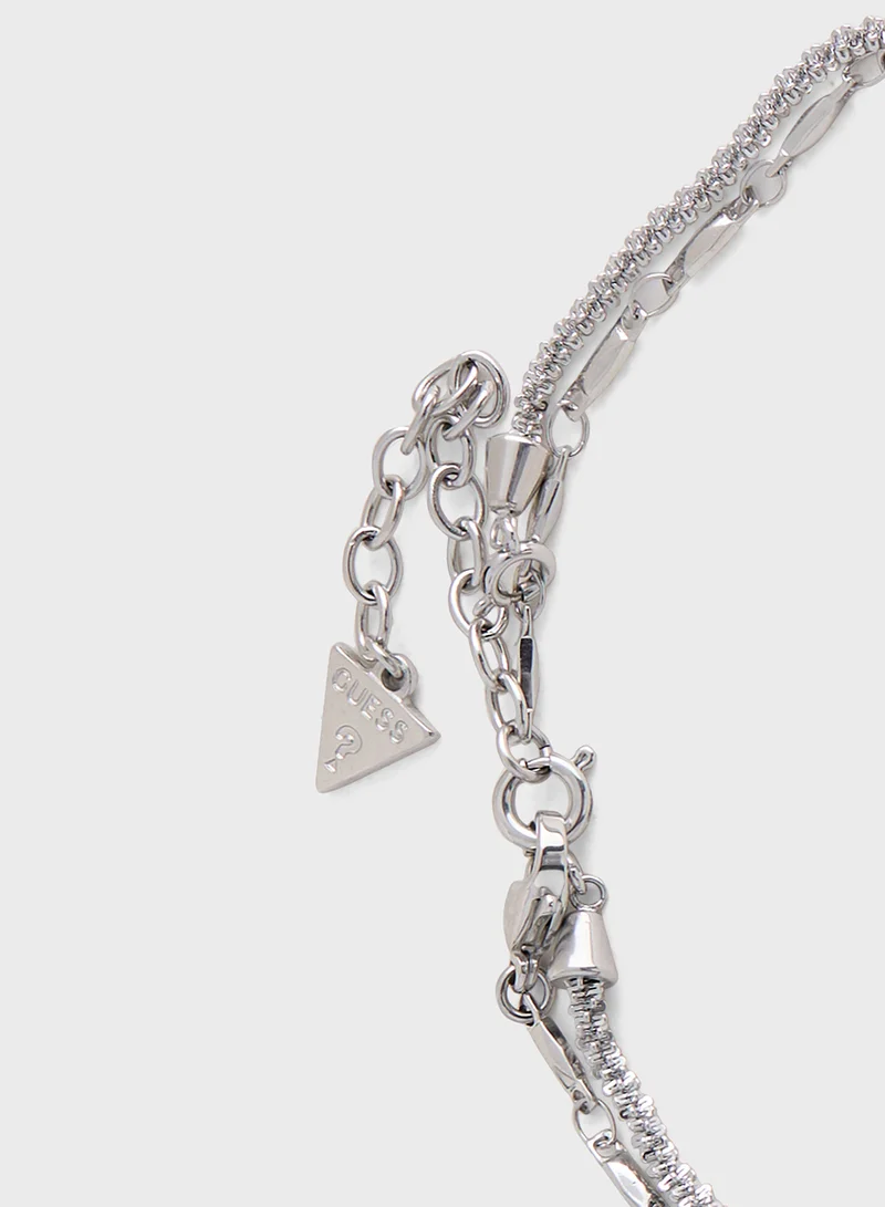 GUESS Pendent Drop Detail Layered Necklace