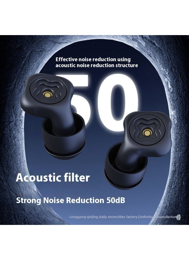 Generic - Earplugs Anti-noise Sleep Sound Insulation Silencer Sleep Special Super Anti-noise Noise Reduction Silent Snoring Swimming-Color:English: Pink: (color Box) + 1 Pair Of Ear Caps - Image 1