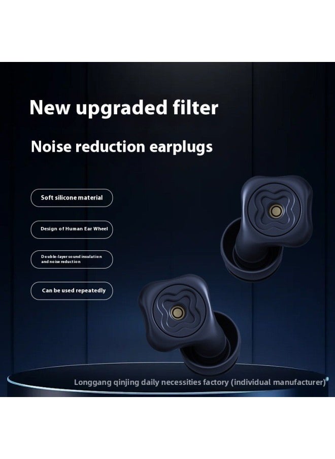 Generic - Earplugs Anti-noise Sleep Sound Insulation Silencer Sleep Special Super Anti-noise Noise Reduction Silent Snoring Swimming-Color:English: Pink: (color Box) + 1 Pair Of Ear Caps - Image 1