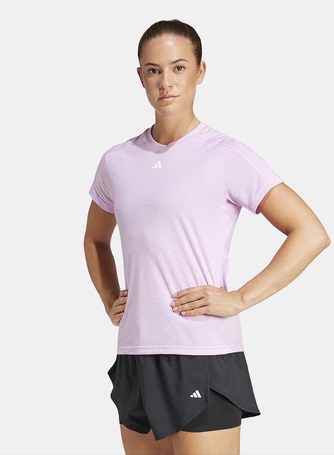 Adidas AEROREADY Train Essentials Minimal Branding Crewneck T-Shirt - Image 1