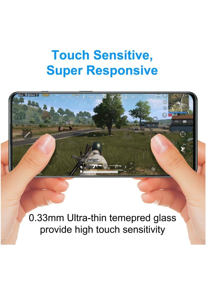 vesus 3D Glass Support Fingerprint Sensor, 9H Hardness, HD Clear Anti-Scratch Bubble Free, Case Friendly, Full Cover for OnePlus 11 PRO 5G - Image 3